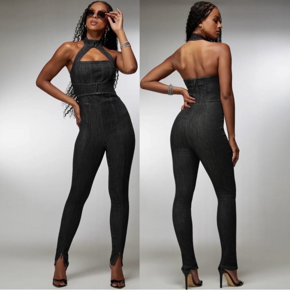 Bebe X Ciara Denim Jumpsuit